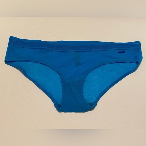 Victoria’s Secret Pink Blue Mesh Low Rise Retro Brief Size L New Without Tag - Picture 1 of 7